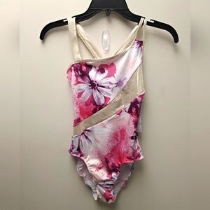 NWT Floral Leotard Justice Brand 12-14/L Kids